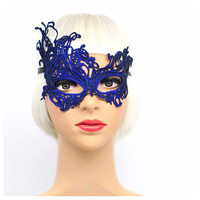 Masque laser noir de bal masqué en métal découpé au laser, style mode coréenne, OEM/ODM