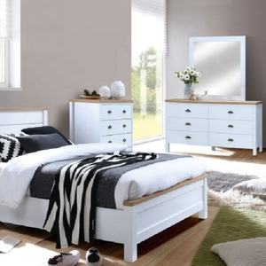 Grands lits modernes italiens en bois avec tiroirs de rangement, ensembles de chambre à coucher complets pour lits Queen et King Size - Product Image 3