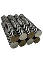 Aimant en néodyme super puissant personnalisé N35 N42 N52 D20x1mm D20x2mm D20x5mm D20x10mm avec adhésif pour boîte