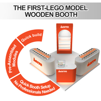 Einzelhandels-Parfümkiosk zum Verkauf 10x10ft Holzgefertigter Pop-up-Shop-Display IZEXPO Hochwertiger Maßgefertigter Pop-up-Store-Display