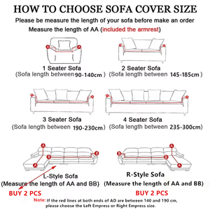 Funda de sofá estirable elástica en forma de I con estampado geométrico, funda protectora seccional lavable para muebles para sala de estar - Product Image 2