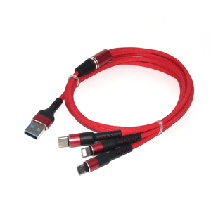 كابل هواتف خلوية <span class=keywords><strong>3</strong></span> في 1 كابل مضفر للهاتف المحمول - Product Image 4