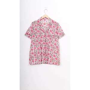 Conjunto de Pijama de 2 Piezas para Mujer, 100% Algodón Satinado, Estampado a Mano, Transpirable, Casual de Otoño, Manga Corta, Cintura Elástica - Product Image 5