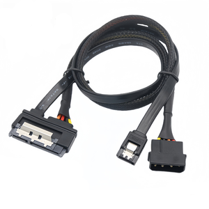 SATA cáp mở rộng 3 III 22 nam cho nữ 7 + 15 Pin SATA dữ liệu điện Combo 0.3m 0.5M - Product Image 6