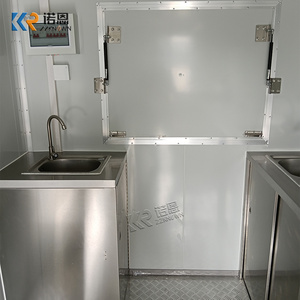 Camion de restauration mobile extérieur conforme aux normes australiennes, remorque à double essieu pour burgers, cuisine mobile avec friteuse, <span class=keywords><strong>plancha</strong></span> et hotte - Product Image 5