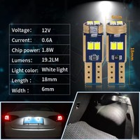 T5 LED Ampoule Canbus W3W W1.2W 2016 6 SMD Voiture Intérieur Lumière Tableau de Bord Avertissement Lampe Indicateur Wedge Auto Instrument Lampe 12V