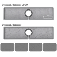Tapis absorbant moderne en silicone pour évier de cuisine, protection anti-éclaboussures pour robinet, idéal pour Thanksgiving