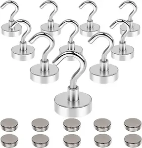 Multi Scenario Usage For Suspension Kitchen Curtains Neodymium Heavy Duty Magnetic Hooks