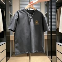 T-shirt Premium Homme 2026 100% Coton Doux Respirant Léger Anti-boulochage Durable Confortable Toute la Journée Décontracté Manches Courtes