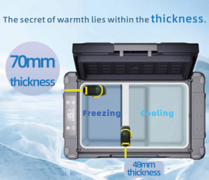Nevera Portátil GCSOAR de 40L para Camping, Refrigerador para Auto, para Picnic al Aire Libre, Pesca, Almacenamiento en el Hogar, con Energía Solar - Product Image 3