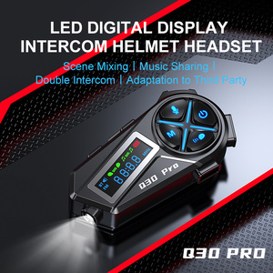 Q30 PRO 500M Interfono per Casco Moto per Due Persone con Condivisione Musica e Coesistenza Interfono, Chipset Dual-Core 5.4 - Product Image 3