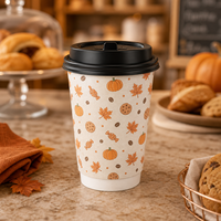Tasse à café double paroi Halloween toile d'araignée en carton ondulé isolée 16oz – Vente en gros, fournisseur direct d'usine