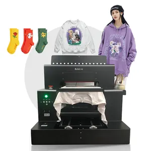 A3 L805 dtg mehrfarbiger Drucker digitale Textil maschine automatischer Ofen und Pulvers treuer für T-Shirt Drucker dtg