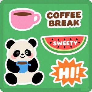 <b>Secure</b> INS Style Lovely Living Room Children's Room Self-Adhesive Vinyl Kiss Cut Waterproof Decoration Print Wall <b>Stickers</b> - Product Image 5