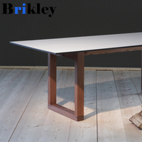 Bureau de laboratoire Brikley 12 mm en HPL, plateau de table en stratifié phénolique antistatique pour laboratoire informatique