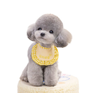 Bandana en coton à carreaux pour chiens, doux et élégant, accessoire pour petits chiens, toutes saisons, bavoir décoratif - Product Image 4