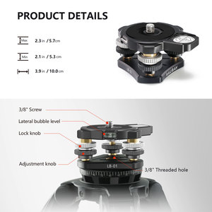 Soporte nivelador de trípode RAUBAY para Seestar S50, ±6 °   Base de Nivelación Ajustable de Precisión con Nivel de Burbuja Magnético Desmontable - Product Image 6