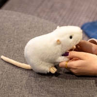 Nouvelle peluche souris blanche très populaire, jouet en peluche animal, cadeau amusant, vente en gros et personnalisation