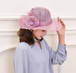 Sombreros de cubo coloridos de fantasía para mujer, imágenes de sombreros de sinamay 2021, sombreros de iglesia y fascinadores para mujer - Product Image 4