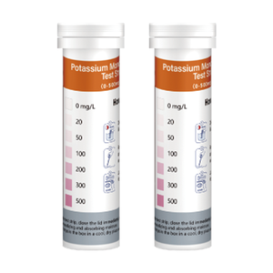 Bandelettes de test d'oxygène <span class=keywords><strong>actif</strong></span> haute précision 0-500 mg/L pour la surveillance de la concentration de KMPS dans les piscines, 50 bandelettes/flacon - Product Image 2