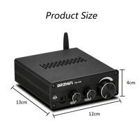 BRZHIFI — préamplificateur à Tube sous vide BT5.0, style hi-fi, stéréo, avec triple réglage des basses