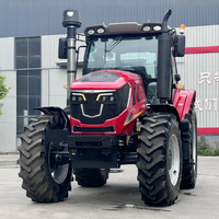 Livraison gratuite CE EPA 4x4 Mini tracteur 180 HP tracteur à volant hydraulique tracteur de culture à quatre roues spécifique à la montagne
