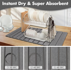 <span class=keywords><strong>Tapis</strong></span> absorbant l'eau <span class=keywords><strong>de</strong></span> terre <span class=keywords><strong>de</strong></span> diatomées écologique et super absorbant, 28 "x 16", <span class=keywords><strong>tapis</strong></span> <span class=keywords><strong>de</strong></span> séchage <span class=keywords><strong>de</strong></span> vaisselle pliable et super absorbant - Product Image 3