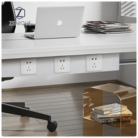 Organisateur de câbles métalliques 2 en 1 sous le bureau, Direct d'usine, plateau de gestion de câbles personnalisé avec 86 trous pour meubles de bureau