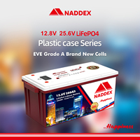 Batterie LiFePO4 à semi-conducteurs NADDEX 12V 280Ah 6000 cycles -20~60°C pour stockage solaire, système d'alimentation pour bateaux et réseaux