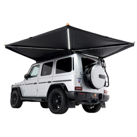 ADA OVERLAND Tente de voiture 270 degrés, auvent quatre saisons imperméable en toile portable, auvent rigide de 2 m