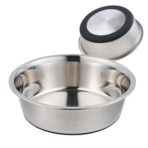 Bol en acier inoxydable pour chiens et chats, pour l'alimentation et l'eau potable, accessoires pour animaux de compagnie, adapté aux petits animaux, utilisation intérieure et extérieure - Product Image 5