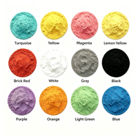 Poudre de gypse colorée sans bulles en 12 couleurs pour la sculpture artisanale DIY
