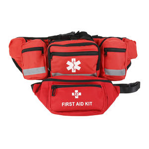 Sac banane rouge très vendu pour les sports de plein air, trousse de premiers secours portable transfrontalière, trousse de secours de voyage d'urgence, vente en gros pour - Product Image 1