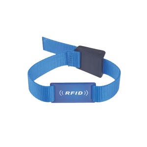 Bracelets de bracelet en tissu NFC 13.56mhz personnalisés Bracelet d'événement en tissu tissé RFID - Product Image 1