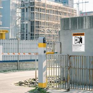 Panneau <span class=keywords><strong>de</strong></span> signalisation réfléchissant <span class=keywords><strong>de</strong></span> haute qualité avertissement porte mobile peut causer des blessures graves <span class=keywords><strong>mort</strong></span> métal Durable aluminium - Product Image 6