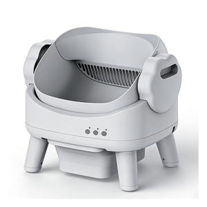 صندوق فضلات القطط الذكي بتصميم مفتوح سعة 74 لتر، تنظيف ذاتي عن بعد عبر التطبيق مع حماية آمنة للقطط المتعددة - Product Image 1