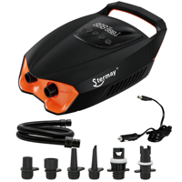 Pompe à air électrique portable 20 PSI 12 V pour SUP, kayak, bateau gonflable, tente, matelas, cerf-volant - Gonfleur numérique DC