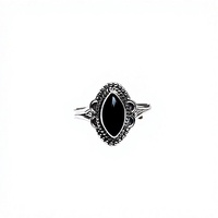 Belles bagues en argent 925 en pierre naturelle faites à la main pour elle-Usine de bijoux en argent en gros de l'Inde