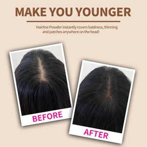 Poudre de Cheveux Instantanée Noir Brun Imperméable 48h Longue Durée Haute Densité Remplissage de <span class=keywords><strong>la</strong></span> Ligne des Cheveux Poudre d'Ombre Coiffure - Product Image 5