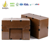 Boîte en carton ondulé enduit de cire imperméable personnalisée pour l'emballage résistant à l'humidité des aliments frais et la chaîne d'approvisionnement réfrigérée