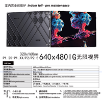 Pantalla LED de Paso Fino Xcolor para Interiores P1.25 P1.86 P2 P2.5, Ideal para Salas de Conferencia y Centros Comerciales