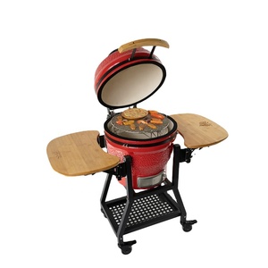 Hot Sale Auplex Ceramic Firebox for Kamado <span class=keywords><strong>Grill</strong></span> Charcoal Smoker with Stainless Steel Stand for Outdoor and Picnic - Product Image 2