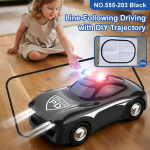 Voiture jouet intelligente personnalisée qui suit <span class=keywords><strong>la</strong></span> ligne, véhicule de <span class=keywords><strong>patrouille</strong></span> intelligent avec lumières LED et chargement USB - Product Image 2