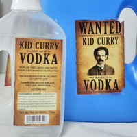 Etiqueta Personalizada Ecológica, Duradera e Impermeable para Botellas de Vodka, Etiqueta Privada con Estampado en Lámina Dorada para Botellas de Licor, Vino y Bebidas Espirituosas