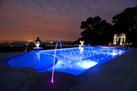 Luz Subacuática de Fibra Óptica de PVC Negro de 4 mm para Piscina, para Crear un Efecto de Estrellas