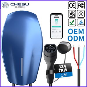 CHESU 7KW 32A Chargeur mural pour véhicule électrique domestique contrôlé par application avec interface Type 2 et câble de 5m - Product Image 1