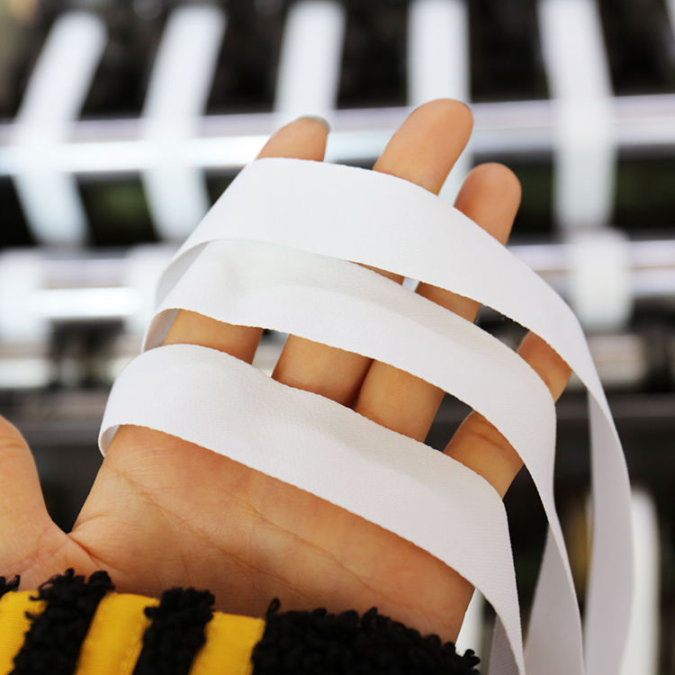 Custom Polyester Thick White Ribbon Webbing For Sublimation Printing Lanyard Image 4