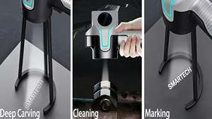 Équipement de nettoyage au laser à fibre portatif pour l'élimination de la <span class=keywords><strong>peinture</strong></span> sur métal et verre, utilisation extérieure portable avec une puissance de 500 W - Product Image 5