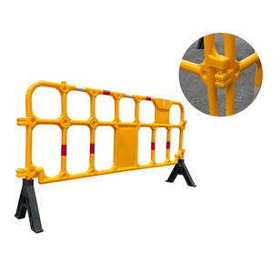 2100mm Blow‑molded Plastic Safety Barrier HDPE Construction Site <b>Temporary</b> Crowd Control Plastic Barricade <b>Fence</b> - Product Image 1