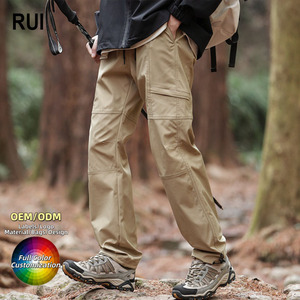 RUIQUWIN OEM Men's Waterproof Windproof Summer Hiking Tactical Cargo Pants Wear Resistant Straight Leg Outdoor Climbing Pants - Product Image 1